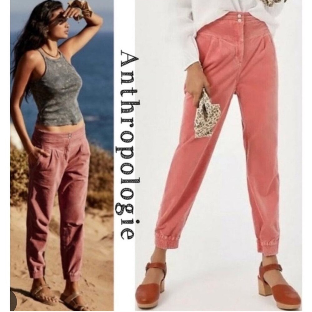 Anthropologie Coral Ankle Pants